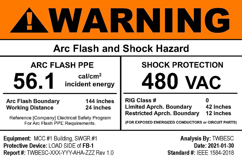 Arc Flash Warning